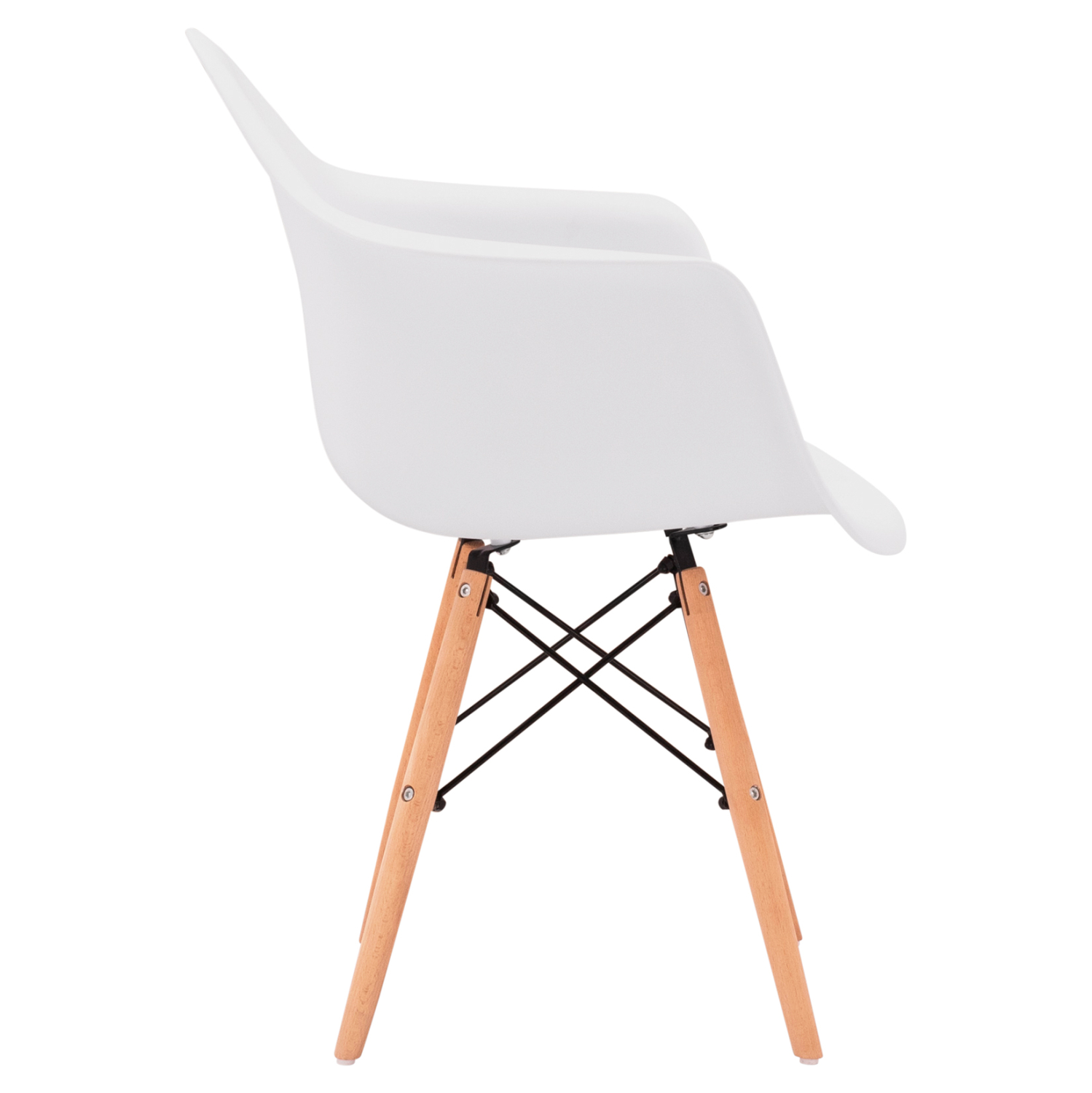 ΠΟΛΥΘΡΟΝΑ ΜΕ ΞΥΛΙΝΑ ΠΟΔΙΑ &amp; ΚΑΘΙΣΜΑ ΛΕΥΚΟ MIRTO HM005.01 64x60x81 εκ. 4