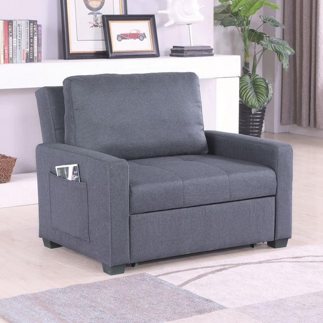 ΠΟΛΥΘΡΟΝΑ-ΚΡΕΒΑΤΙ KANNA 112x96x85 εκ.HM3083.10 ΓΚΡΙ 4