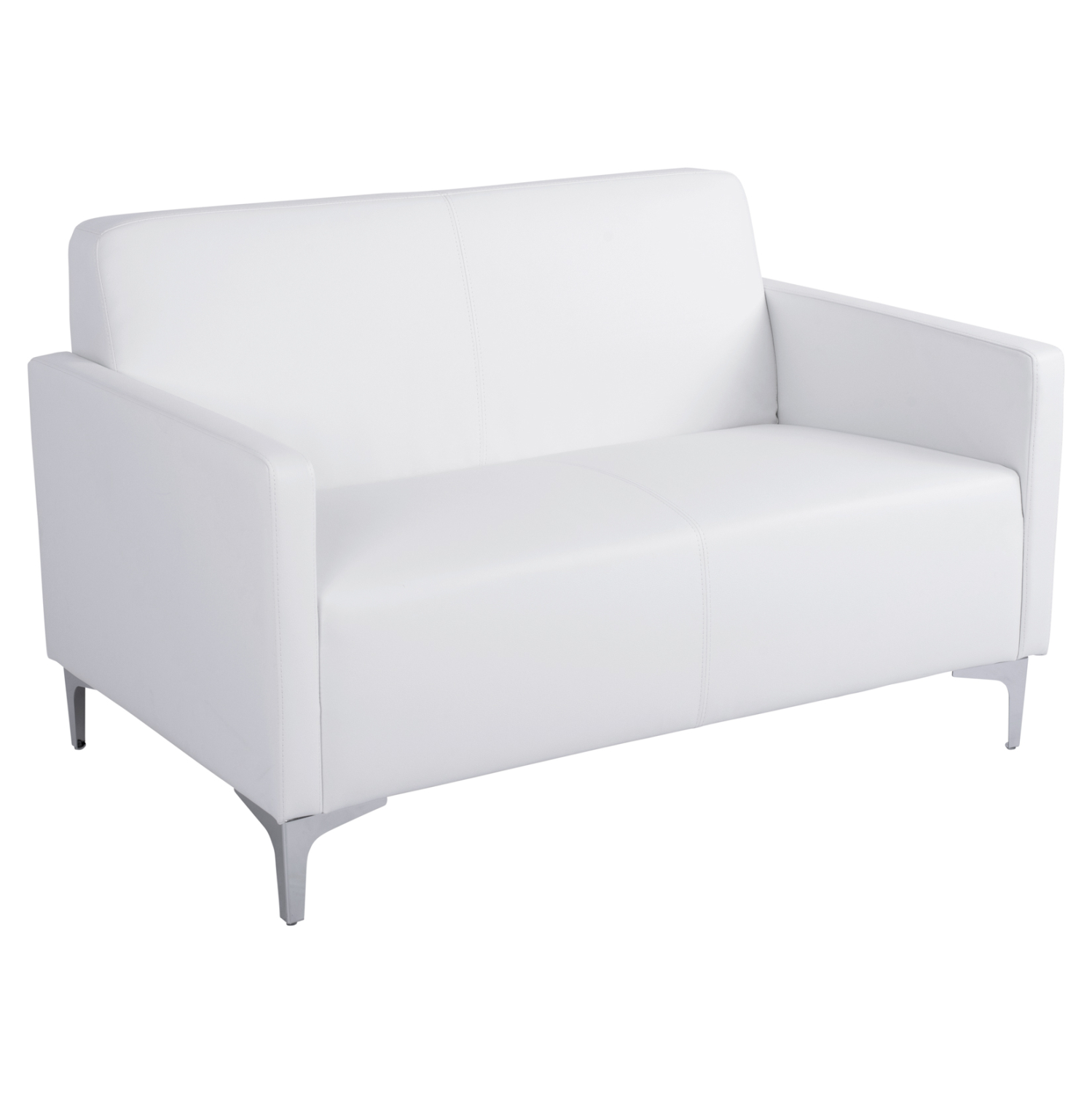 ΚΑΝΑΠΕΣ 2ΘΕΣΙΟΣ NELLIE HM3159.22 ΜΕ ΛΕΥΚΟ PU 113x71x71Υ εκ. 1