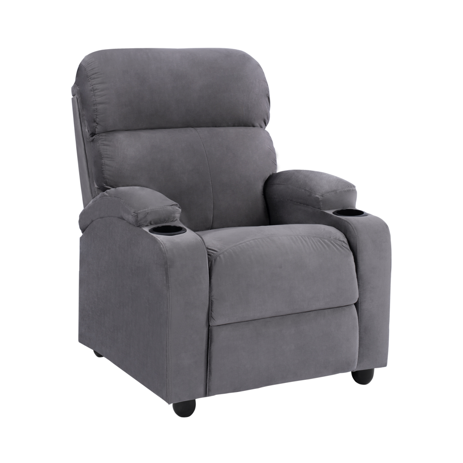 ΠΟΛΥΘΡΟΝΑ ΓΚΡΙ ΒΕΛΟΥΔΟ RELAX ΜΕ ΜΗΧΑΝΙΣΜΟ HM0122.10 80x92x102Υ εκ. 1