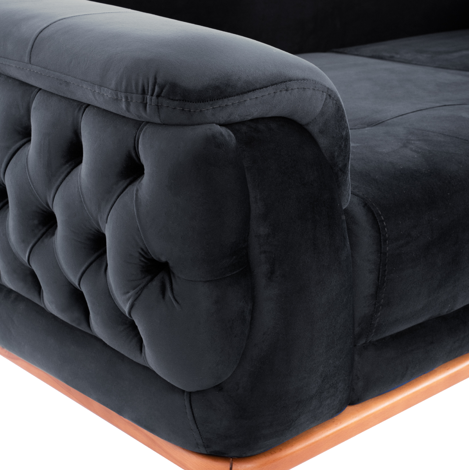 ΚΑΝΑΠΕΣ ΚΡΕΒΑΤΙ BENNINGTON 2ΘΕΣΙΟΣ ΜΑΥΡΟΣ HM3250.01 180x95x80 εκ. 8