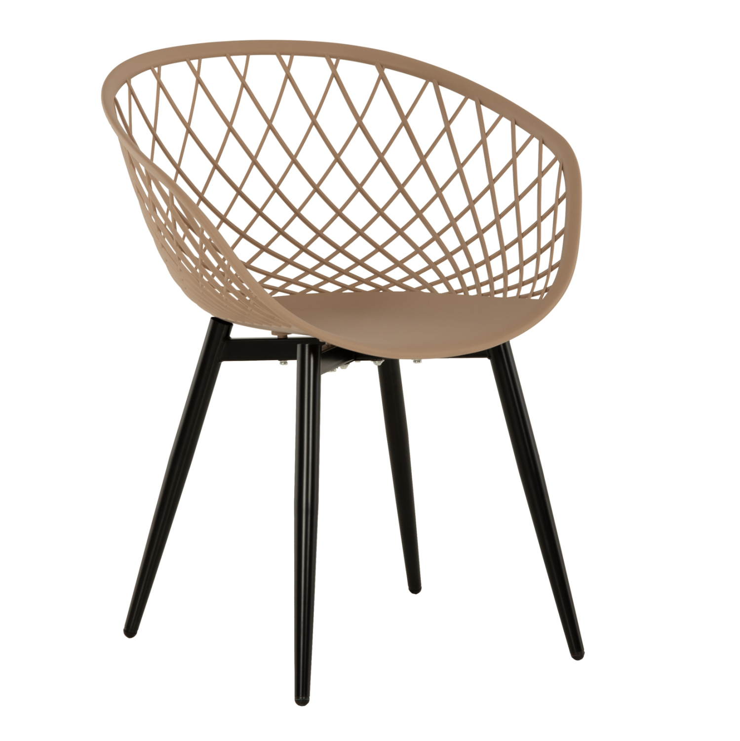 ΠΟΛΥΘΡΟΝΑ ΠΟΛΥΠΡΟΠΥΛΕΝΙΟΥ ΚΑΠΟΥΤΣΙΝΟ-ΜΑΥΡΑ ΜΕΤΑΛΛΙΚΑ ΠΟΔΙΑ ARIADNE HM8001.23 63x56x80Υεκ. 1