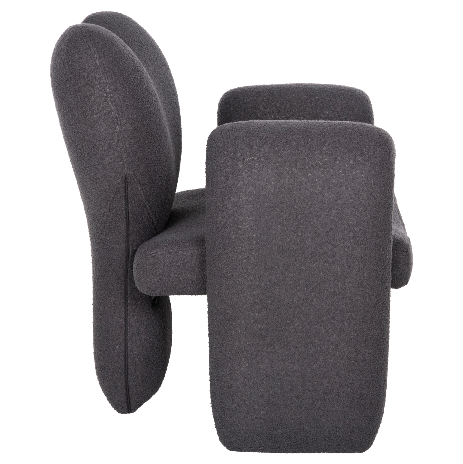 ΠΟΛΥΘΡΟΝΑ HARTT HM9777.01 ΓΚΡΙ TEDDY ΥΦΑΣΜΑ 84x74x87Yεκ. 4