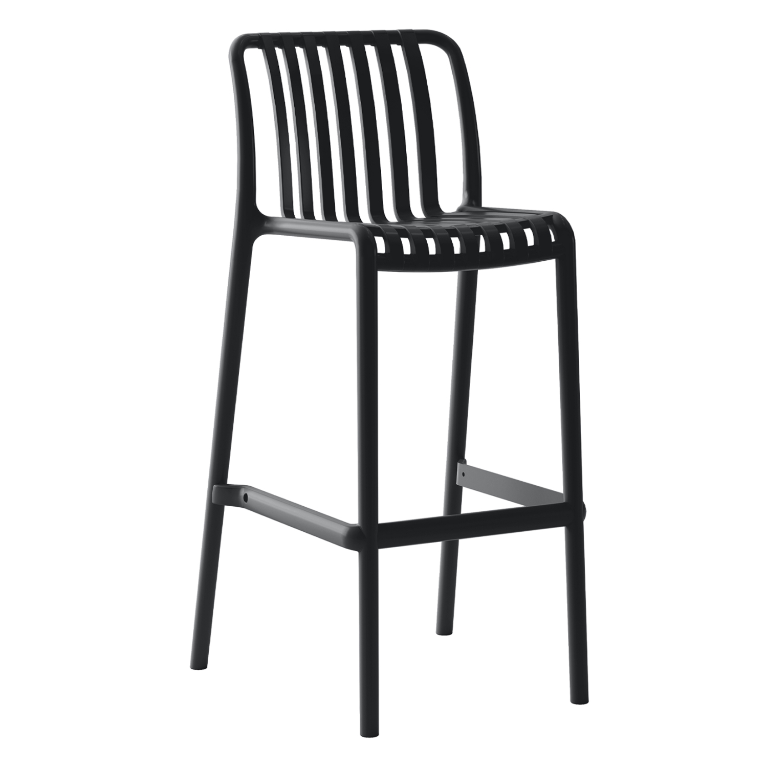 ΣΚΑΜΠΟ BAR ΠΟΛΥΠΡΟΠΥΛΕΝΙΟΥ CONVEE HM6098.02 ΜΑΥΡΟ 38,5x49,5x102Υεκ. 1