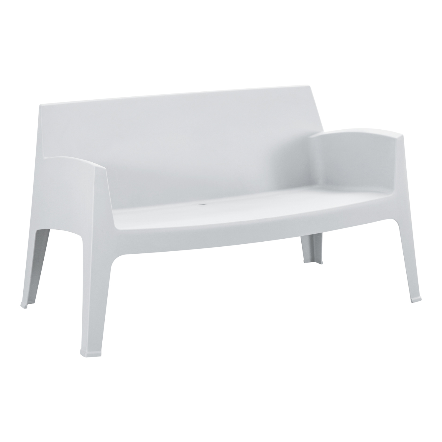 ΚΑΝΑΠΕΣ 2-ΘΕΣΙΟΣ ΠΟΛΥΠΡΟΠΥΛΕΝΙΟΥ SLEEK HM6366.01 ΧΡΩΜΑ ΛΕΥΚΟ 133x68x73Υεκ. 1