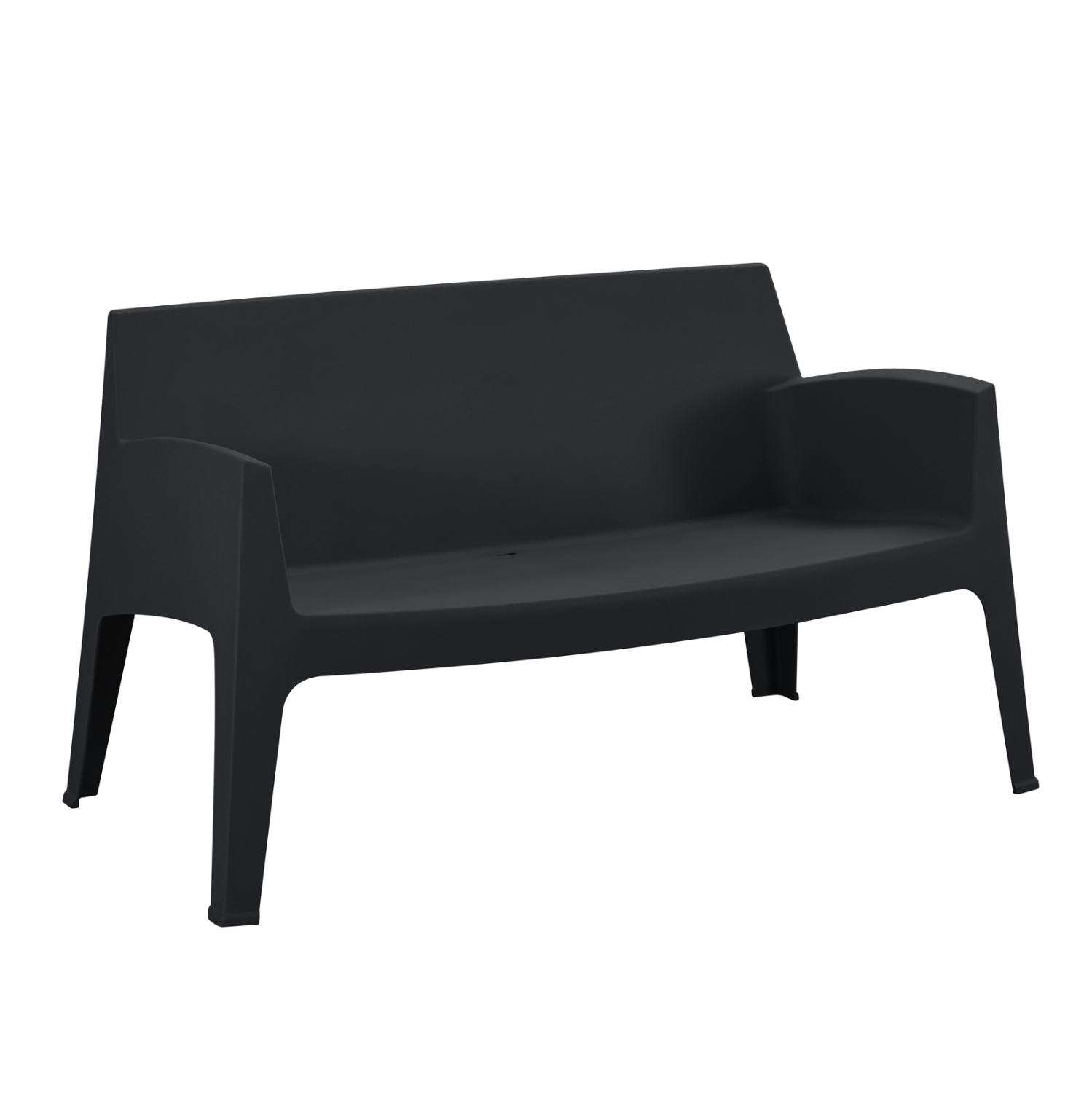 ΚΑΝΑΠΕΣ 2-ΘΕΣΙΟΣ ΠΟΛΥΠΡΟΠΥΛΕΝΙΟΥ SLEEK HM6366.02 ΧΡΩΜΑ ΜΑΥΡΟ 133x68x73Υεκ. 1