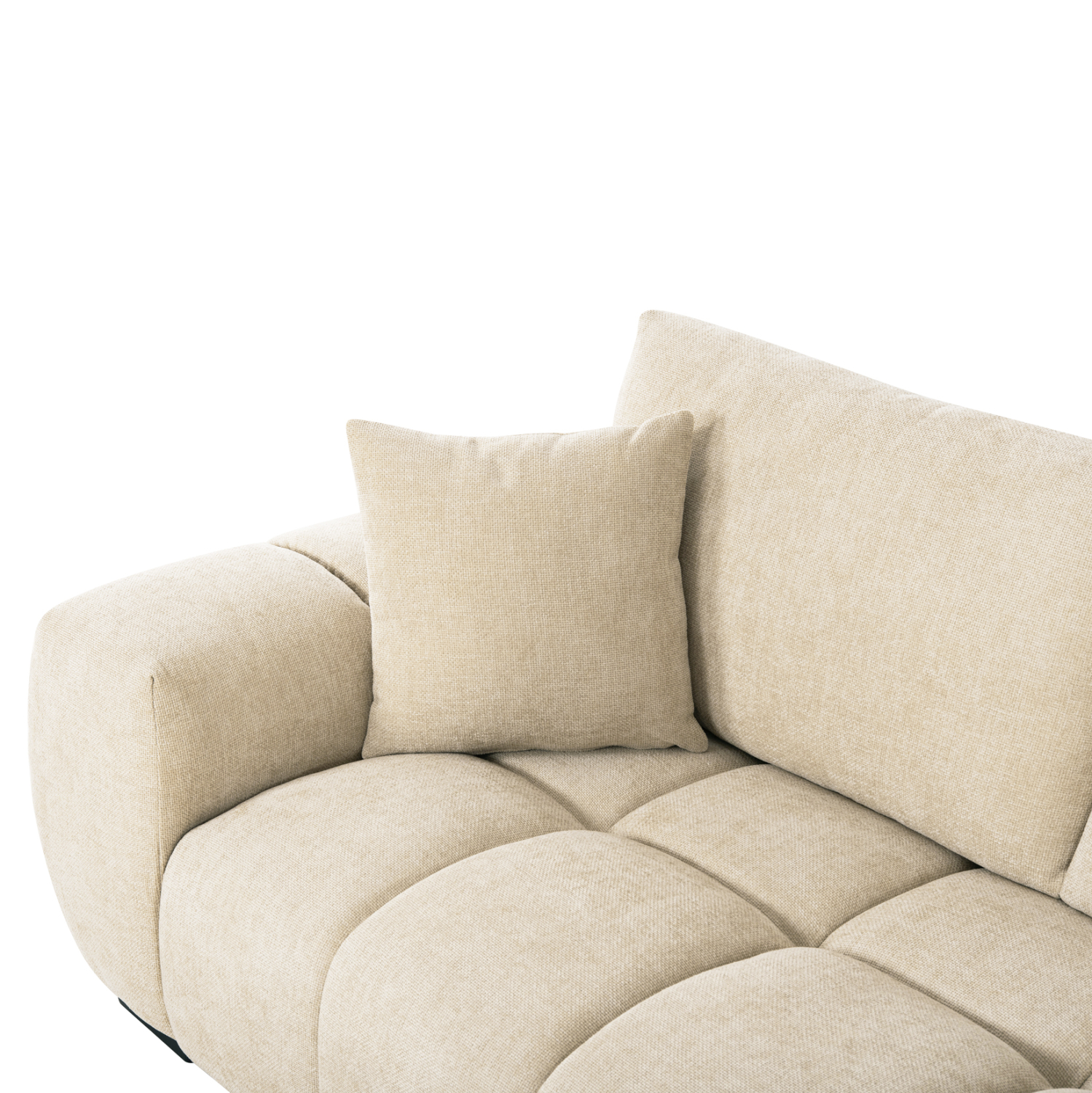 ΚΑΝΑΠΕΣ ΓΩΝΙΑ (ΔΕΞΙΑ) COVEN HM3266.01R ΕΚΡΟΥ ΥΦΑΣΜΑ 298x102-208x85Υεκ. 7