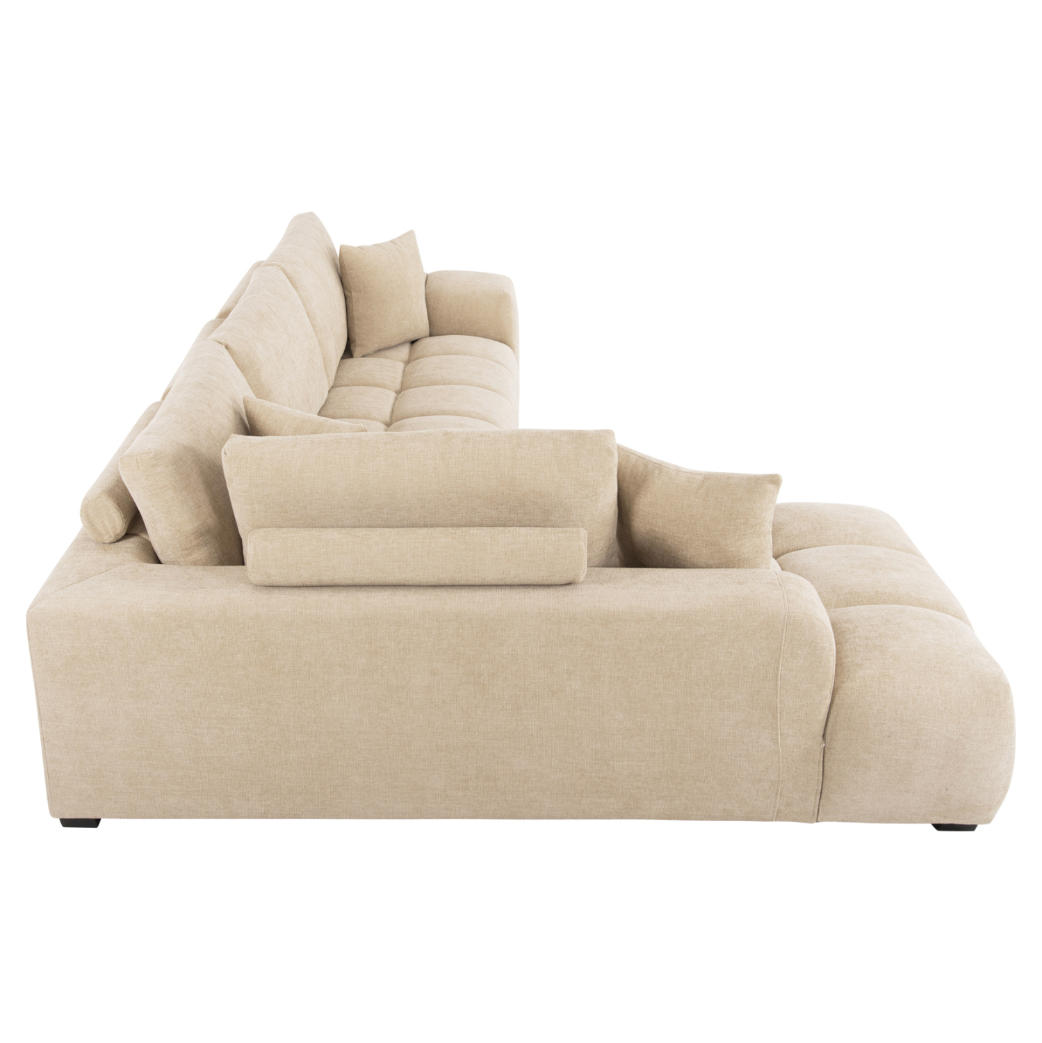 ΚΑΝΑΠΕΣ ΓΩΝΙΑ (ΑΡΙΣΤΕΡΗ) COVEN HM3266.01L ΕΚΡΟΥ ΥΦΑΣΜΑ 298x102-208x85Υεκ. 4