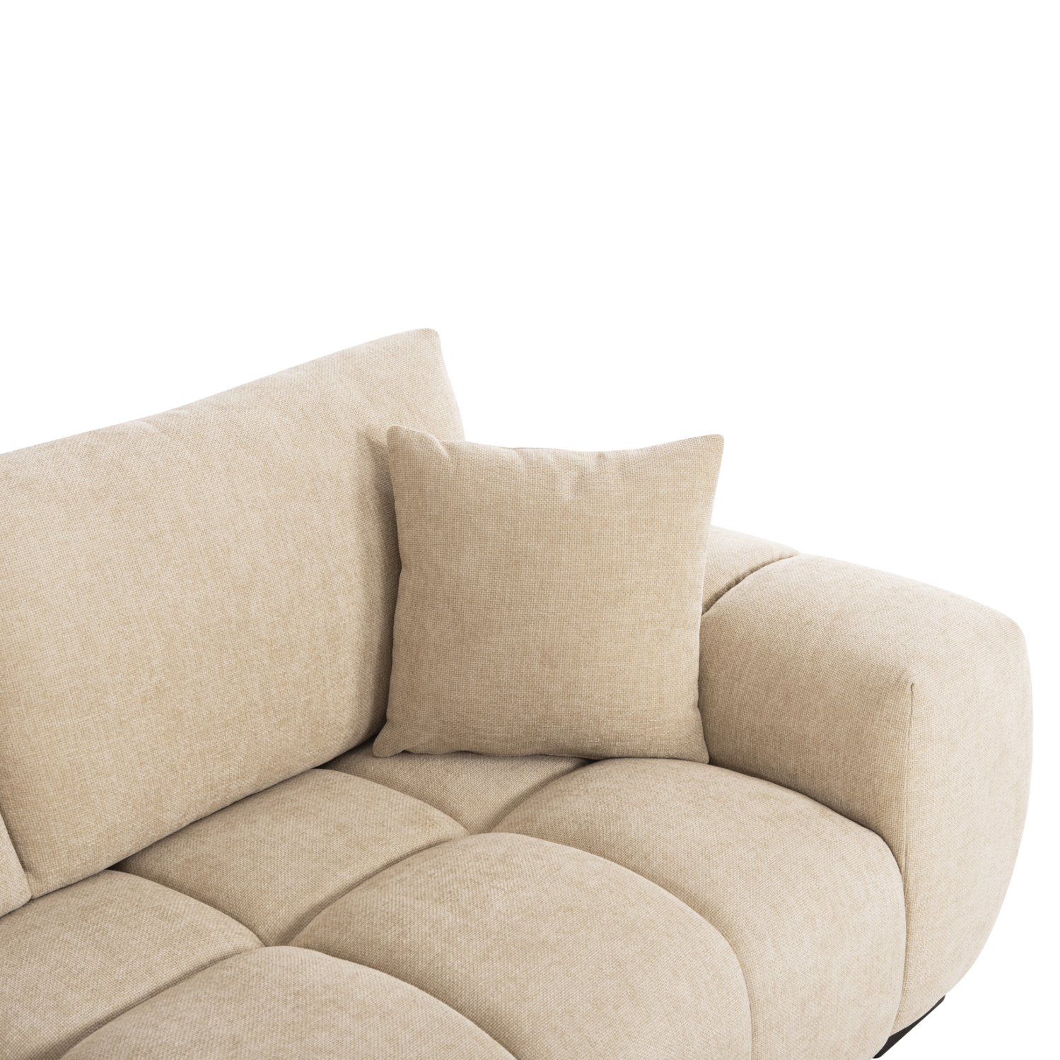 ΚΑΝΑΠΕΣ ΓΩΝΙΑ (ΑΡΙΣΤΕΡΗ) COVEN HM3266.01L ΕΚΡΟΥ ΥΦΑΣΜΑ 298x102-208x85Υεκ. 7