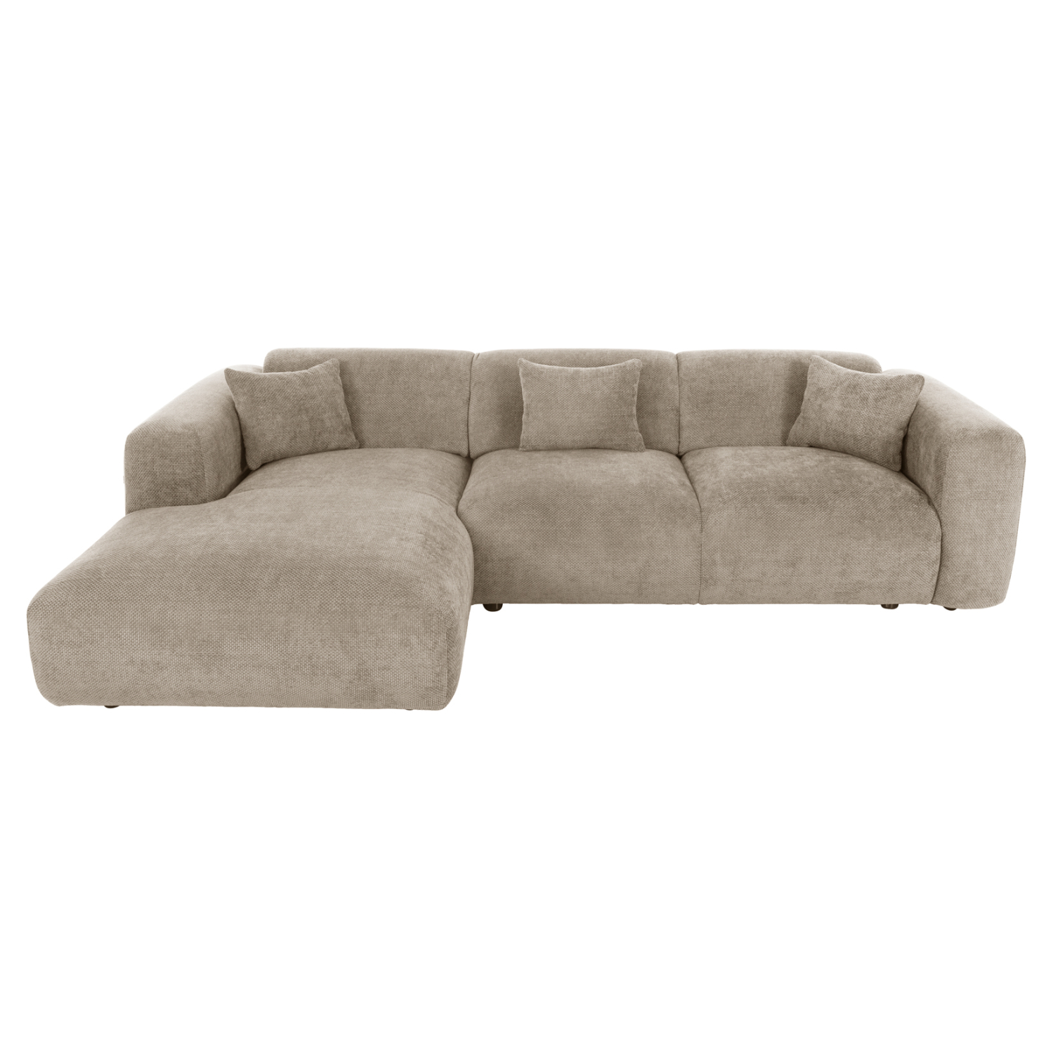 ΚΑΝΑΠΕΣ ΓΩΝΙΑ (ΑΡΙΣΤΕΡΗ) BRICKEN HM3275.01L ΜΠΕΖ ΥΦΑΣΜΑ 110-282x98-160x72Υεκ. 3
