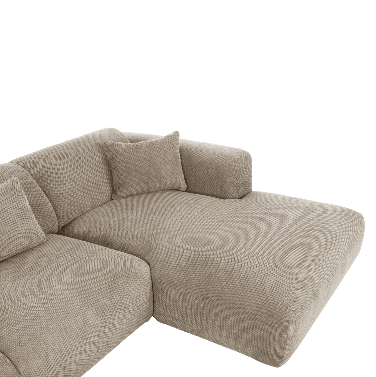 ΚΑΝΑΠΕΣ ΓΩΝΙΑ BRICKEN HM3275.01R ΜΠΕΖ ΥΦΑΣΜΑ 110-282x98-160x72Υεκ. 8