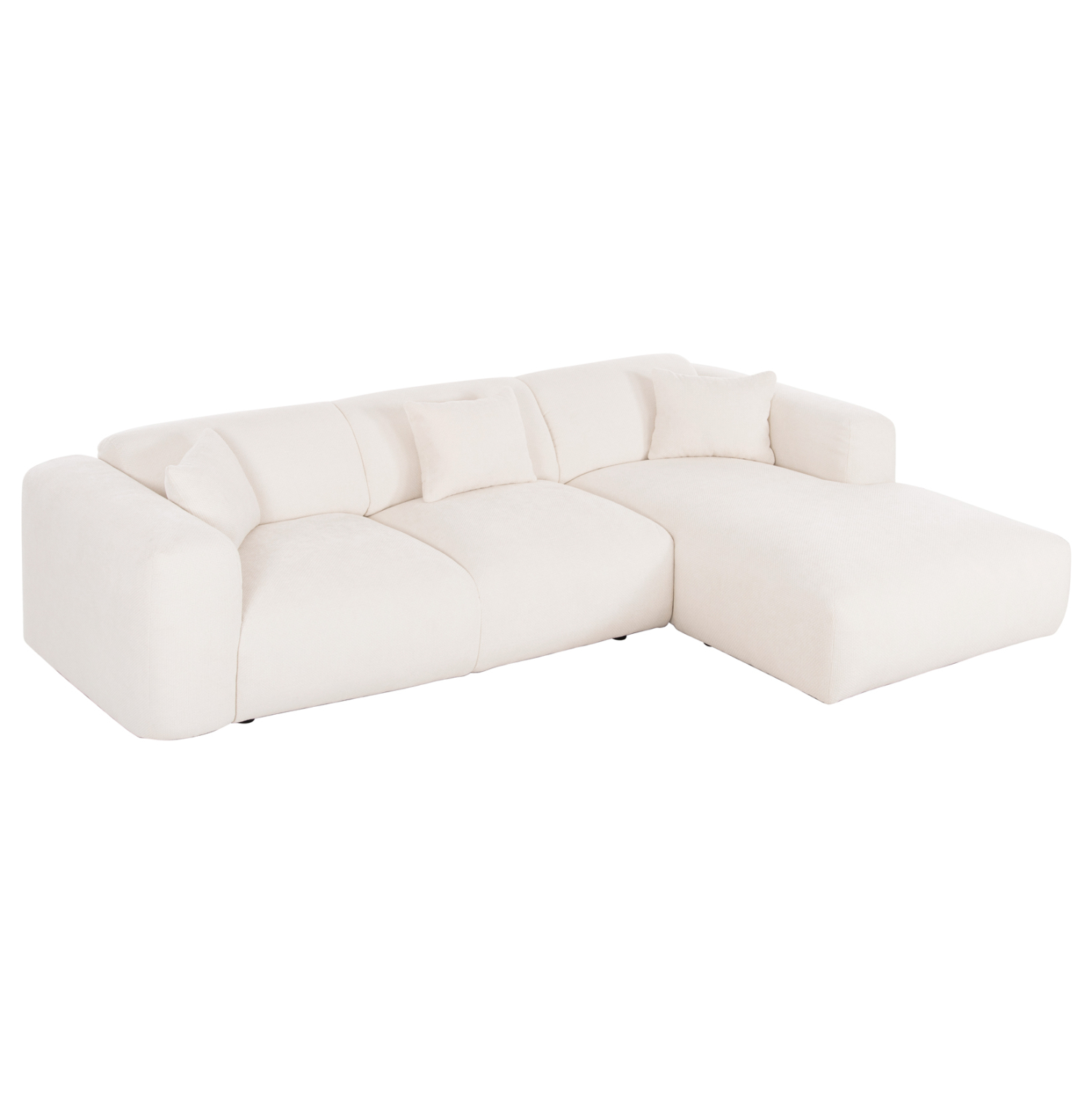 ΚΑΝΑΠΕΣ ΓΩΝΙΑ BRICKEN HM3275.02R ΛΕΥΚΟ ΥΦΑΣΜΑ 110-282x98-160x72Υεκ. 1