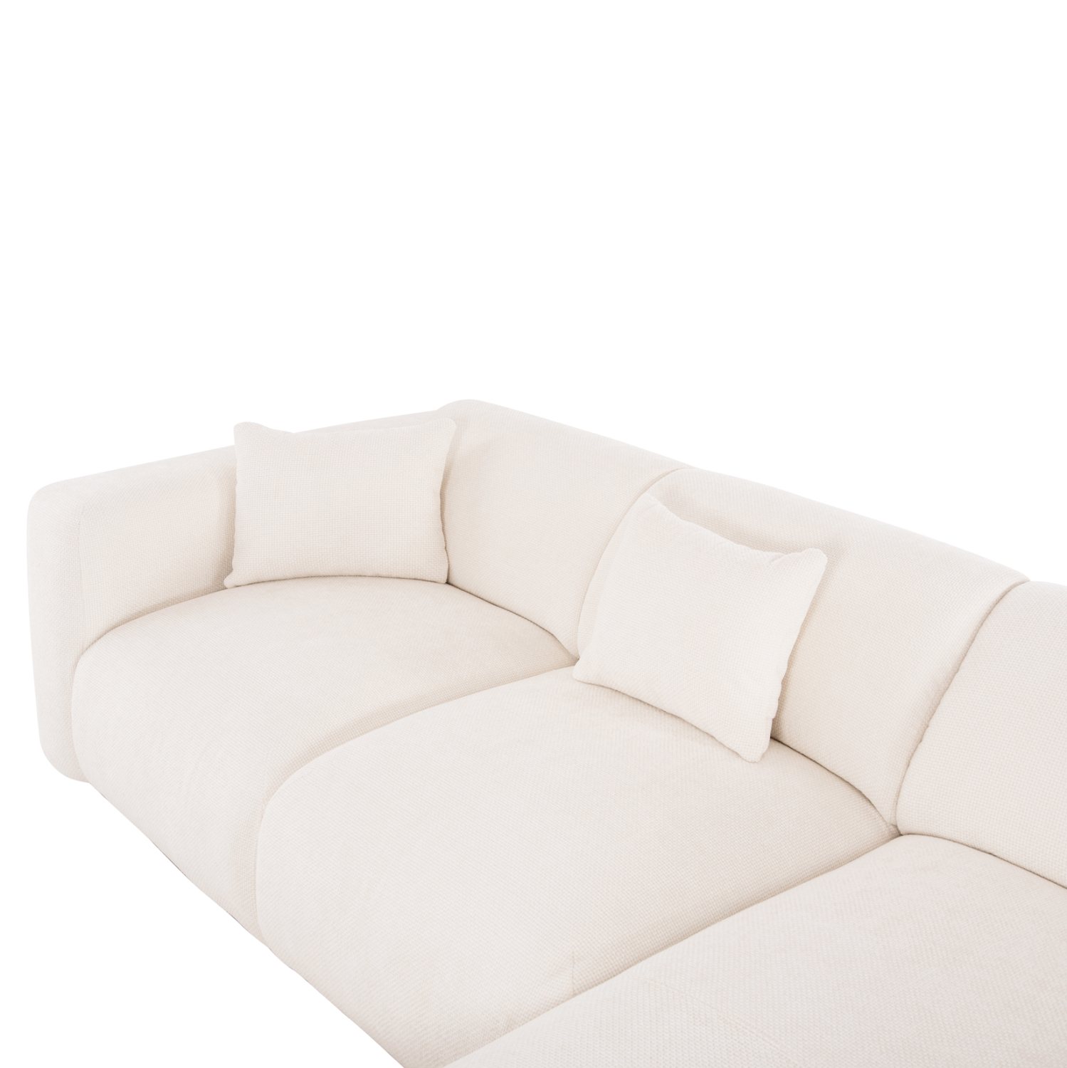 ΚΑΝΑΠΕΣ ΓΩΝΙΑ BRICKEN HM3275.02R ΛΕΥΚΟ ΥΦΑΣΜΑ 110-282x98-160x72Υεκ. 8