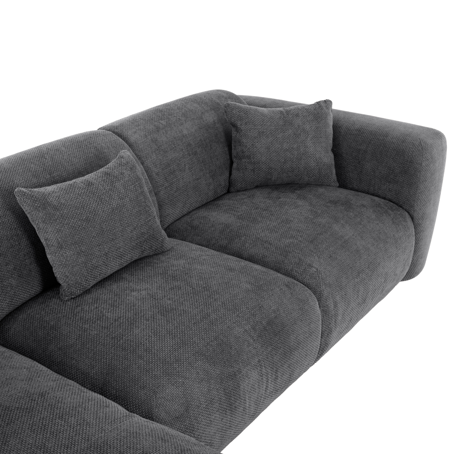 ΚΑΝΑΠΕΣ ΓΩΝΙΑ (ΑΡΙΣΤΕΡΗ) BRICKEN HM3275.04L ΑΝΘΡΑΚΙ ΥΦΑΣΜΑ 110-282x98-160x72Υεκ. 9