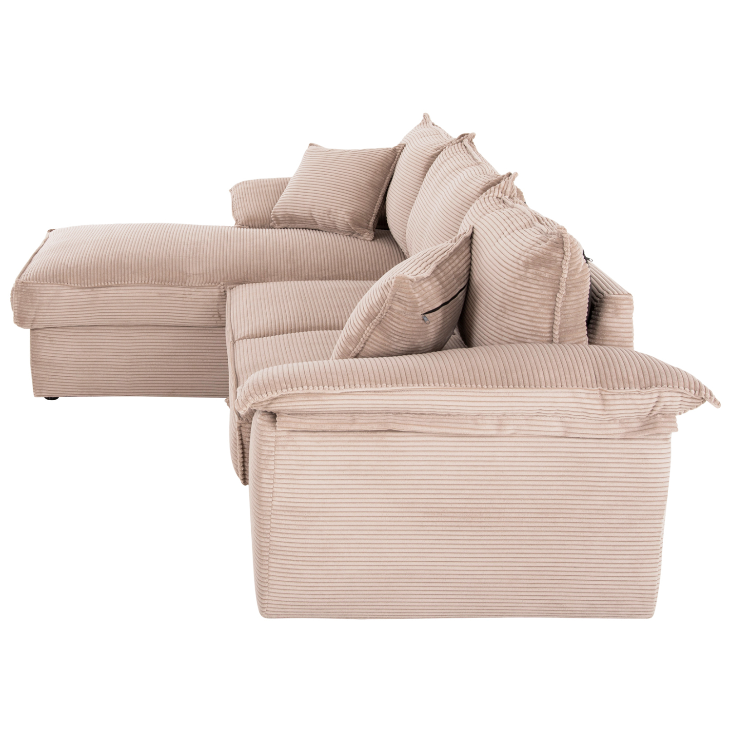 ΚΑΝΑΠΕΣ-ΚΡΕΒΑΤΙ-ΑΡΙΣΤ.ΓΩΝΙΑ ΜΕ ΑΠΟΘ.ΧΩΡΟ ALDO HM3276.01L ΜΠΕΖ ΥΦΑΣΜΑ 256x159x87Υεκ 5