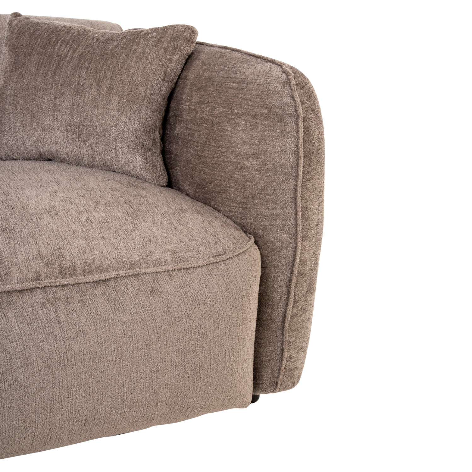 ΚΑΝΑΠΕΣ ΓΩΝΙΑ (ΑΡΙΣΤΕΡΗ) TREAT HM3277.02L ΣΚΟΥΡΟ ΜΠΕΖ ΥΦΑΣΜΑ 270x163x74Υεκ. 10