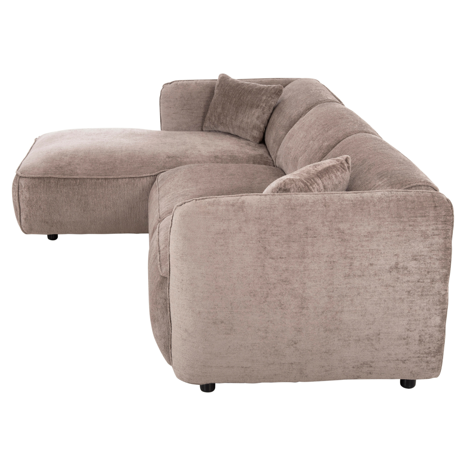 ΚΑΝΑΠΕΣ ΓΩΝΙΑ (ΑΡΙΣΤΕΡΗ) TREAT HM3277.02L ΣΚΟΥΡΟ ΜΠΕΖ ΥΦΑΣΜΑ 270x163x74Υεκ. 4