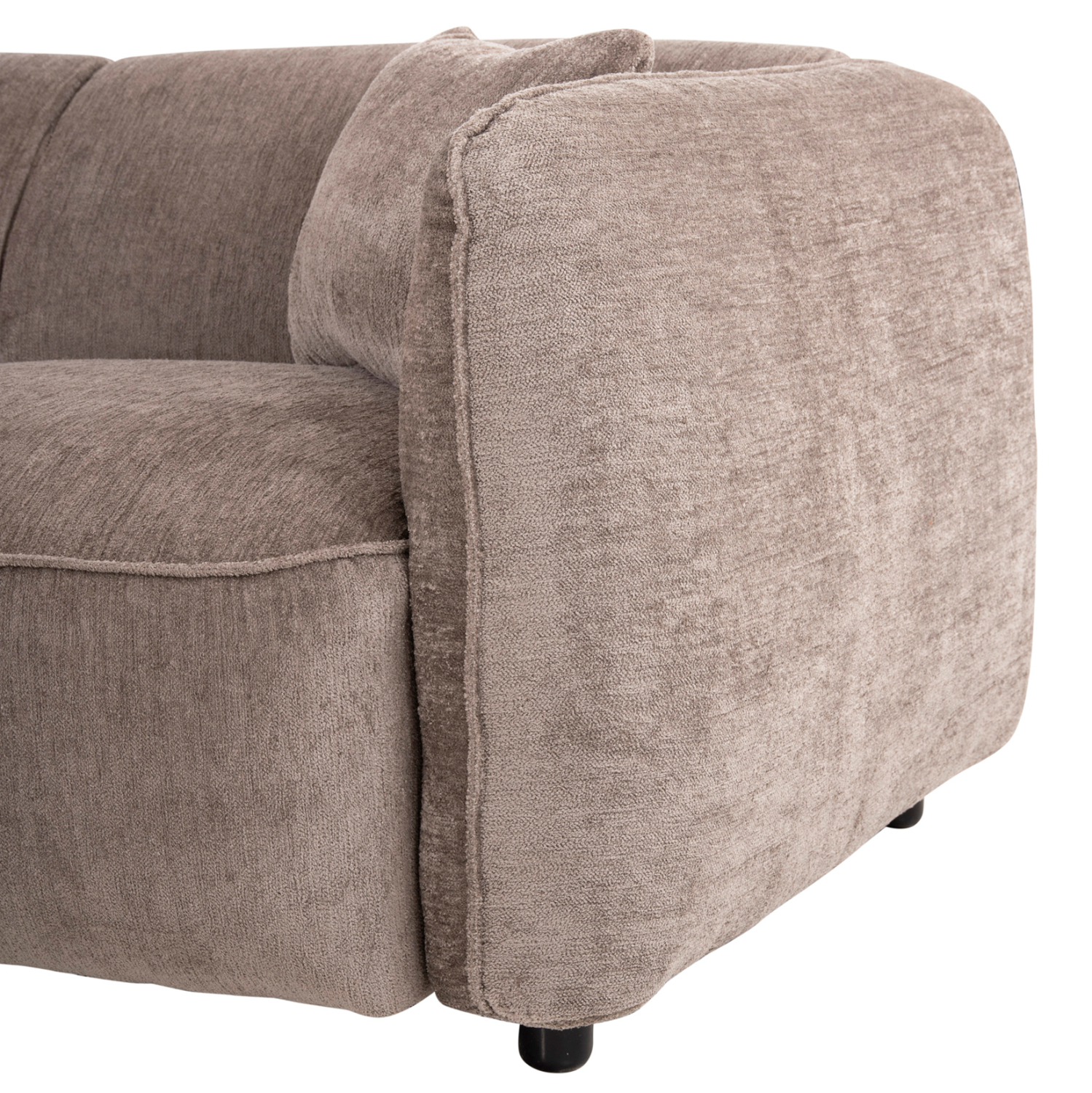 ΚΑΝΑΠΕΣ ΓΩΝΙΑ (ΑΡΙΣΤΕΡΗ) TREAT HM3277.02L ΣΚΟΥΡΟ ΜΠΕΖ ΥΦΑΣΜΑ 270x163x74Υεκ. 8