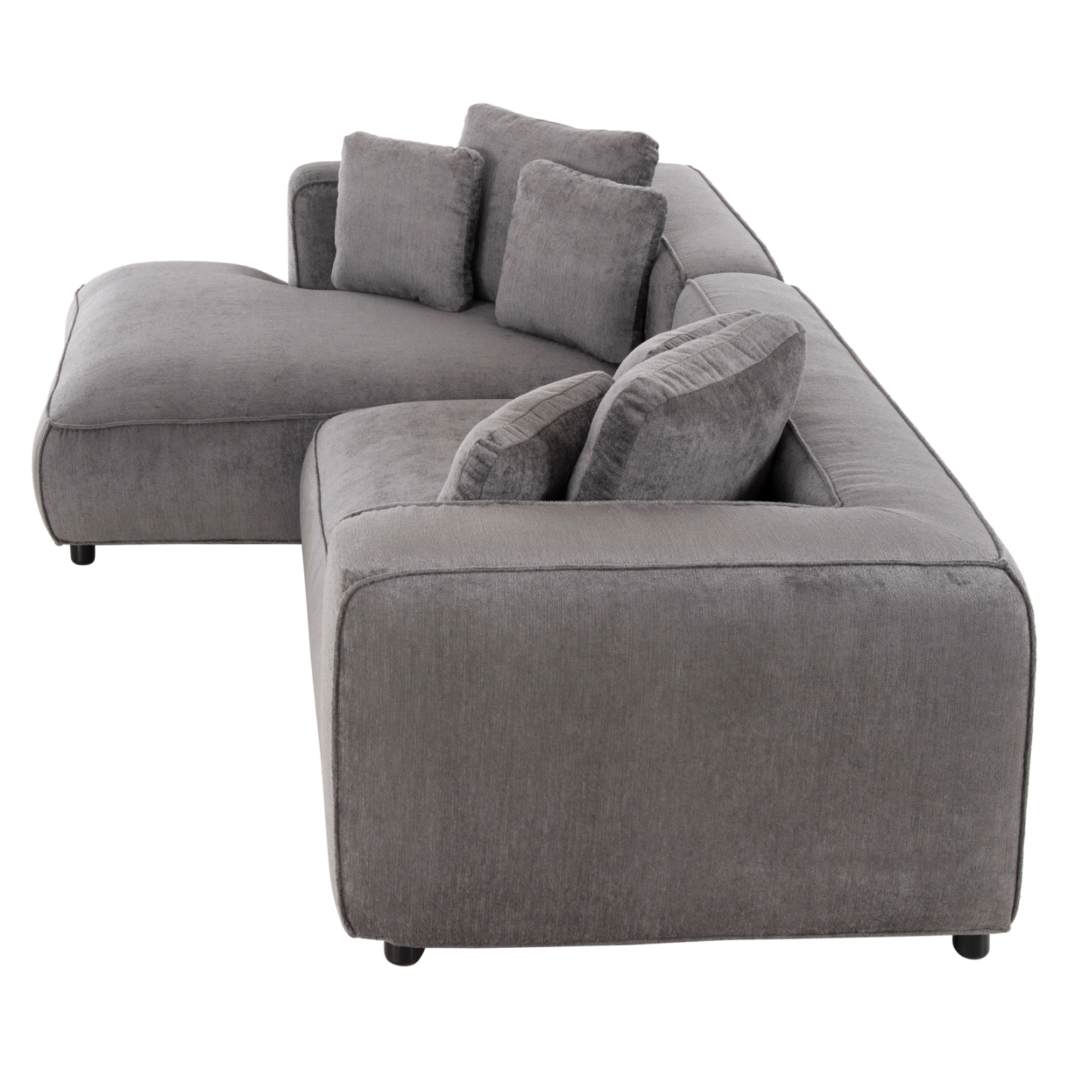 ΚΑΝΑΠΕΣ ΓΩΝΙΑ (ΑΡΙΣΤΕΡΗ) 3-ΘΕΣΙΟΣ GRACE HM3280.03L ΓΚΡΙ ΥΦΑΣΜΑ 252x160x70-90Υεκ 4