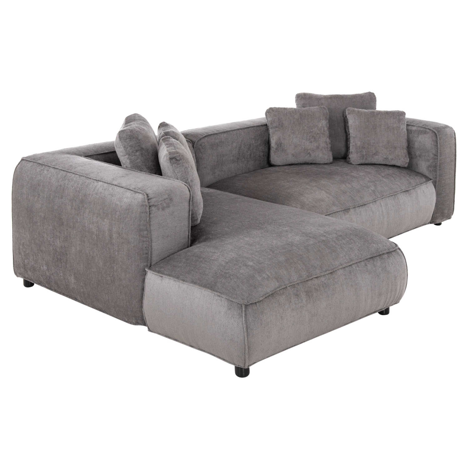 ΚΑΝΑΠΕΣ ΓΩΝΙΑ (ΑΡΙΣΤΕΡΗ) 3-ΘΕΣΙΟΣ GRACE HM3280.03L ΓΚΡΙ ΥΦΑΣΜΑ 252x160x70-90Υεκ 7