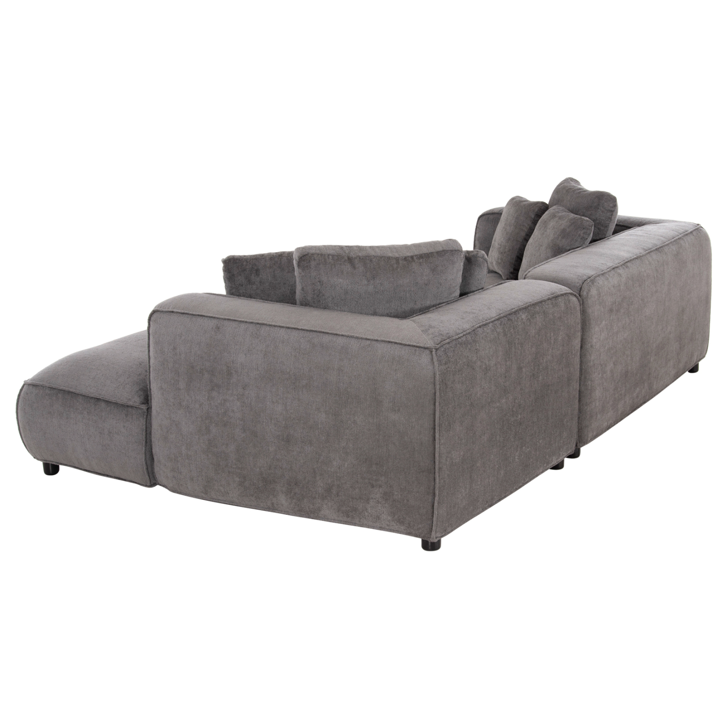 ΚΑΝΑΠΕΣ ΓΩΝΙΑ 3-ΘΕΣΙΟΣ GRACE HM3280.03R ΓΚΡΙ ΥΦΑΣΜΑ 252x105-160x70-90Υεκ. 6