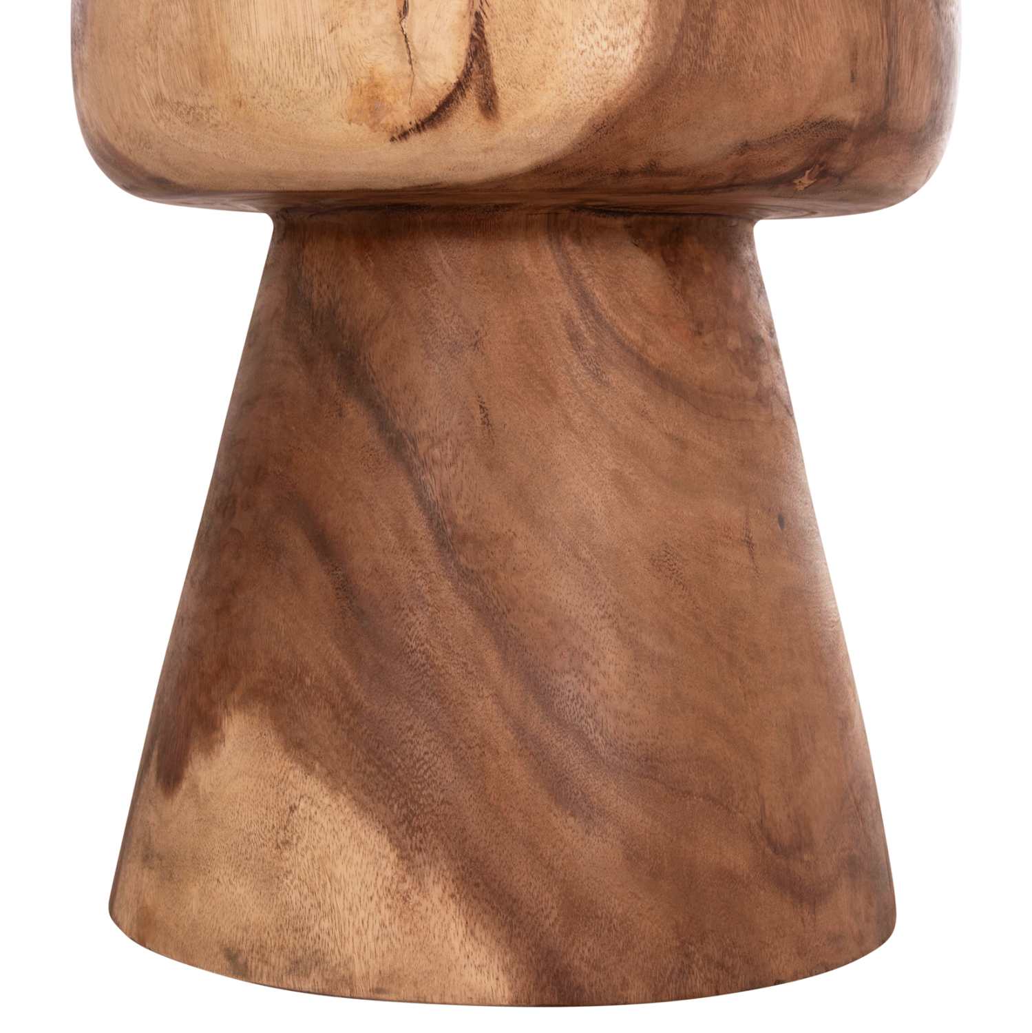 ΣΚΑΜΠΟ-ΤΡΑΠΕΖΑΚΙ ΣΤΡΟΓΓΥΛΟ CUPRE HM9793.11 ΜΑΣΙΦ ΞΥΛΟ SUAR-ΦΥΣΙΚΟ Φ40x45Υεκ. 7