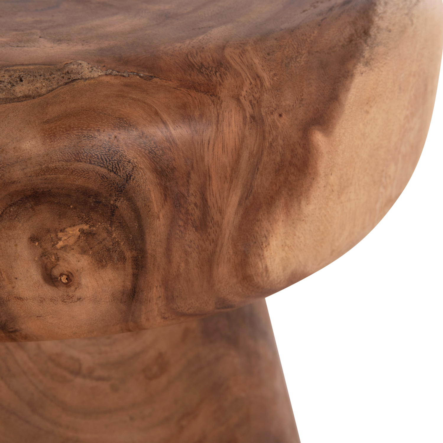 ΣΚΑΜΠΟ-ΤΡΑΠΕΖΑΚΙ ΣΤΡΟΓΓΥΛΟ CUPRE HM9793.11 ΜΑΣΙΦ ΞΥΛΟ SUAR-ΦΥΣΙΚΟ Φ40x45Υεκ. 9