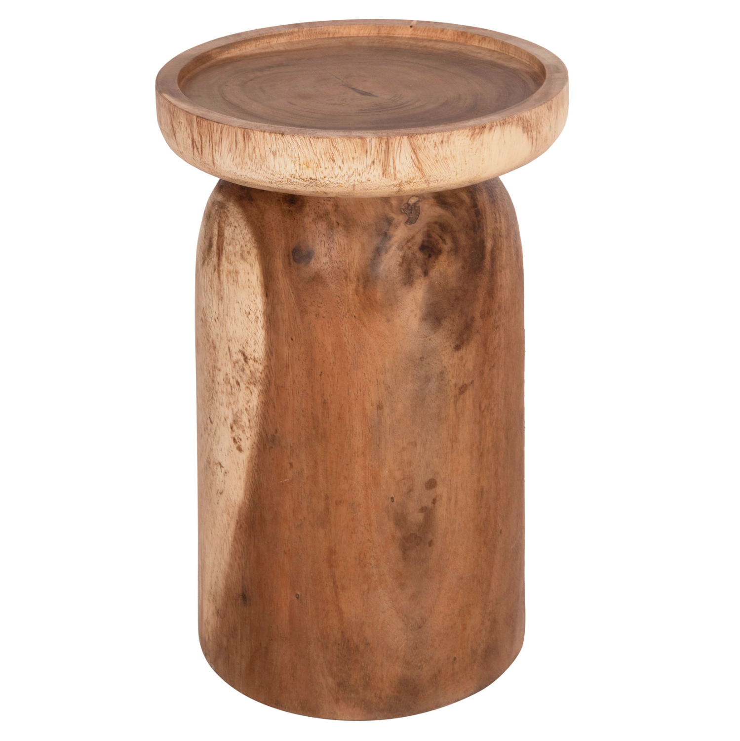 ΤΡΑΠΕΖΙ ΒΟΗΘΗΤΙΚΟ LOKI HM9899.11 ΜΑΣΙΦ ΞΥΛΟ SUAR ΣΕ ΦΥΣΙΚΟ Φ30x50Υεκ. 1