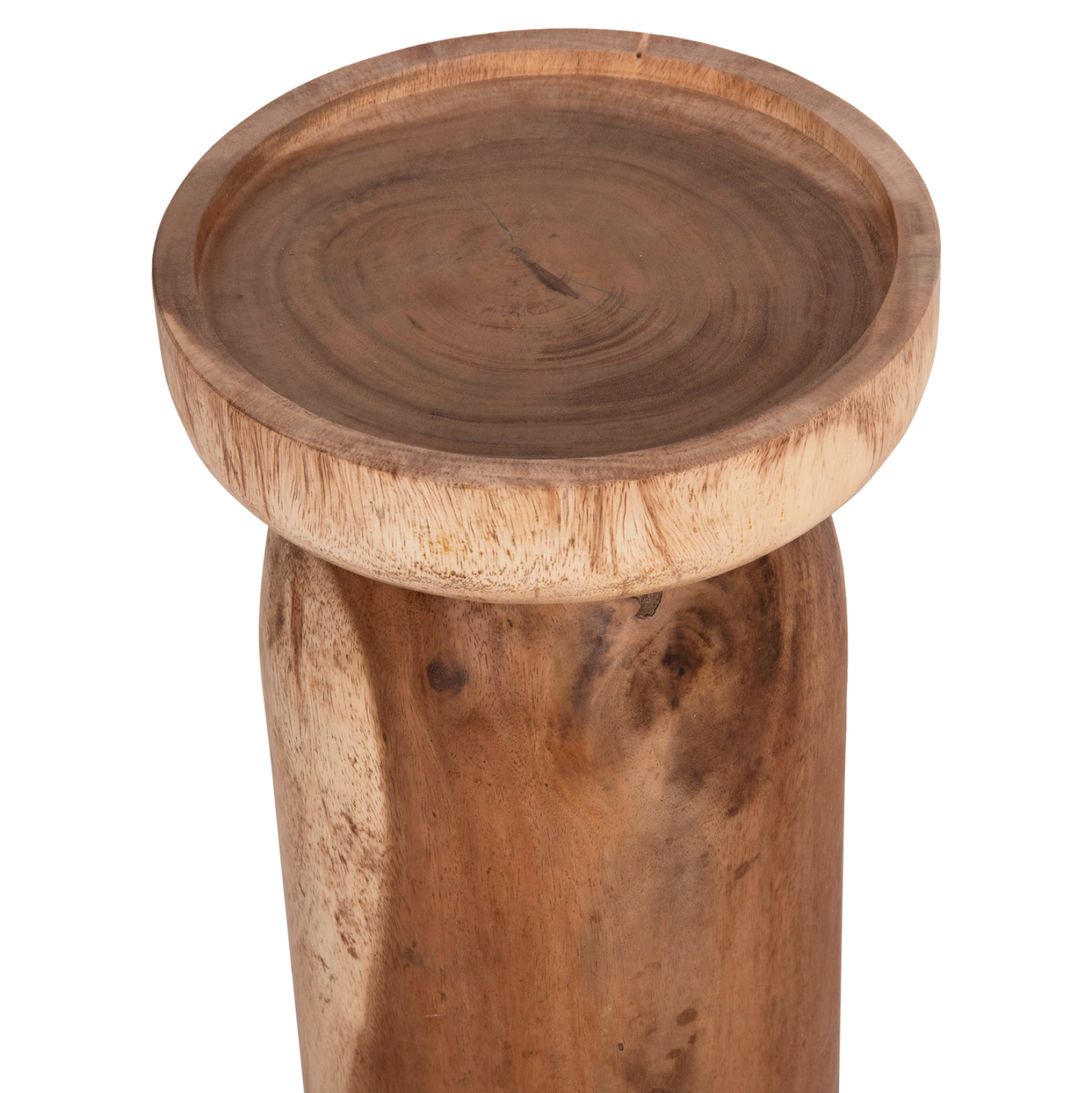 ΤΡΑΠΕΖΙ ΒΟΗΘΗΤΙΚΟ LOKI HM9899.11 ΜΑΣΙΦ ΞΥΛΟ SUAR ΣΕ ΦΥΣΙΚΟ Φ30x50Υεκ. 4