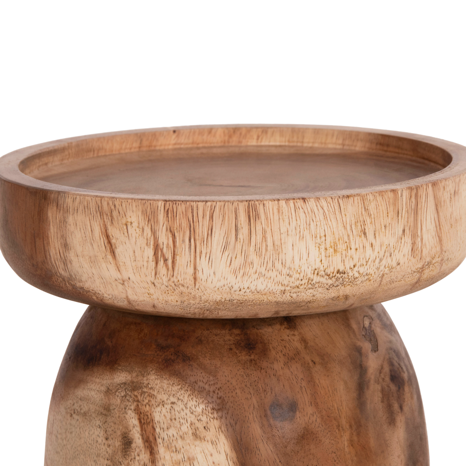 ΤΡΑΠΕΖΙ ΒΟΗΘΗΤΙΚΟ LOKI HM9899.11 ΜΑΣΙΦ ΞΥΛΟ SUAR ΣΕ ΦΥΣΙΚΟ Φ30x50Υεκ. 6