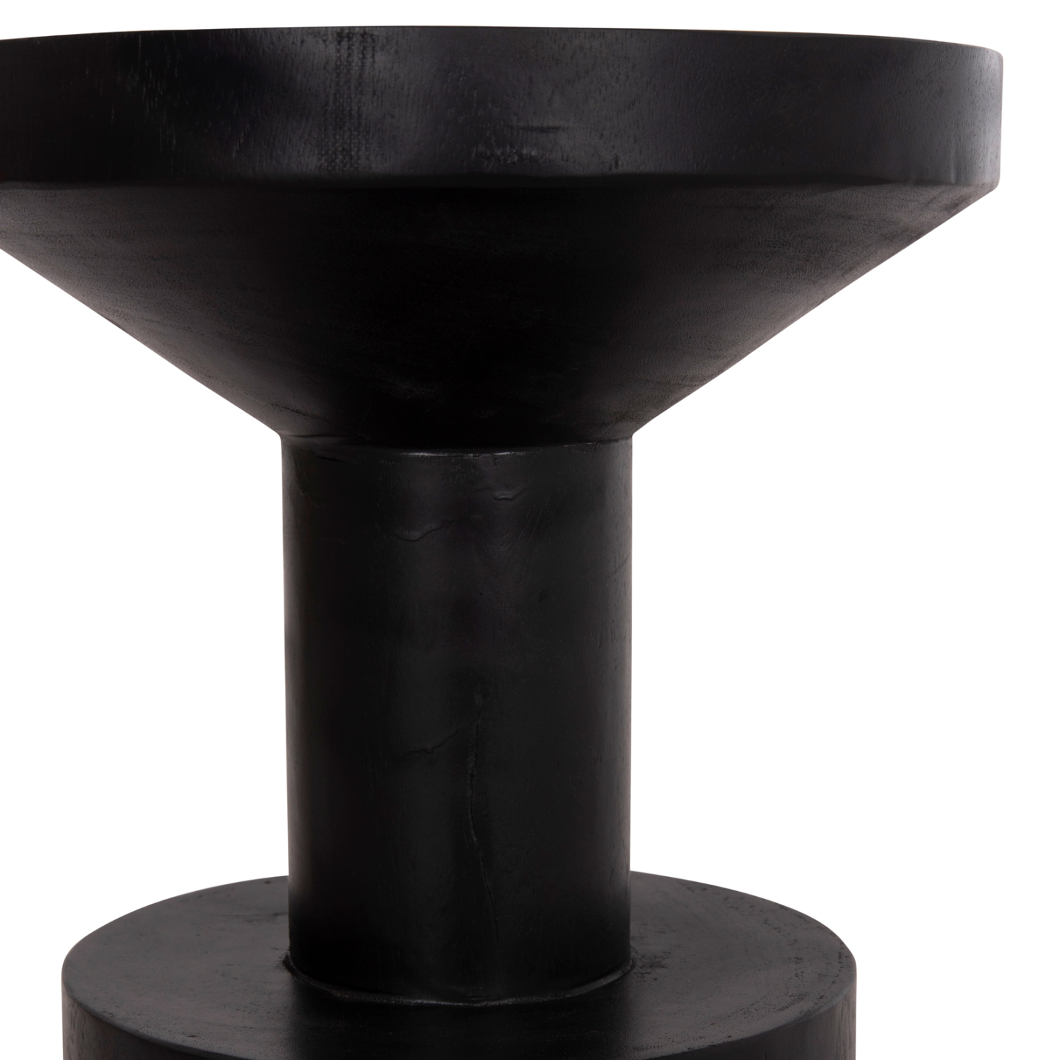 ΤΡΑΠΕΖΙ ΒΟΗΘΗΤΙΚΟ BERMAL HM9889.12 ΜΑΣΙΦ ΞΥΛΟ SUAR ΣΕ ΜΑΥΡΟ Φ35x65Υεκ. 7