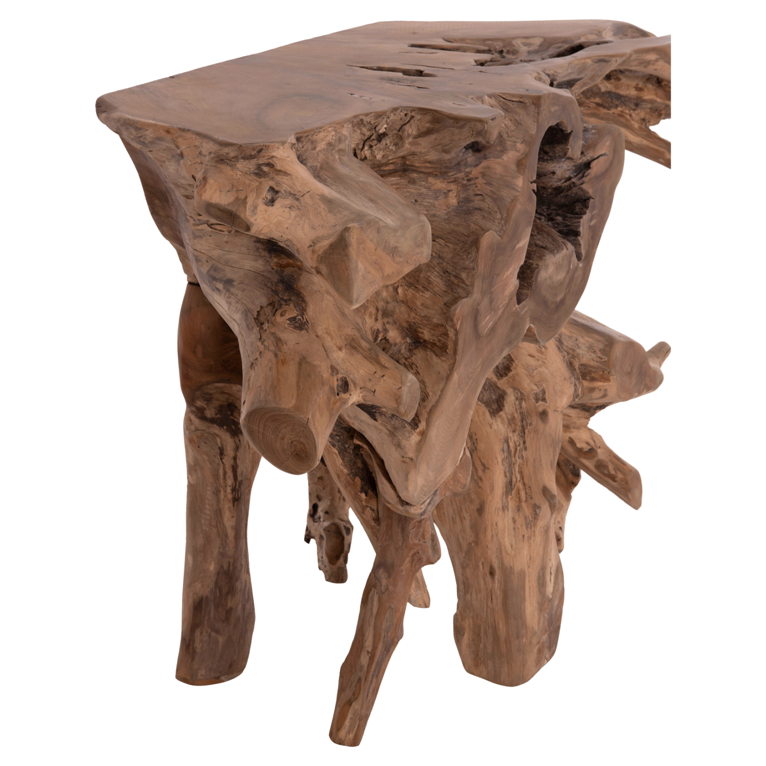 ΚΟΝΣΟΛΑ GRIMAL HM18298 ΞΥΛΟ ΤΕΑΚ (ΡΙΖΑ)--ΦΥΣΙΚΟ 125x46x80Υεκ. 4