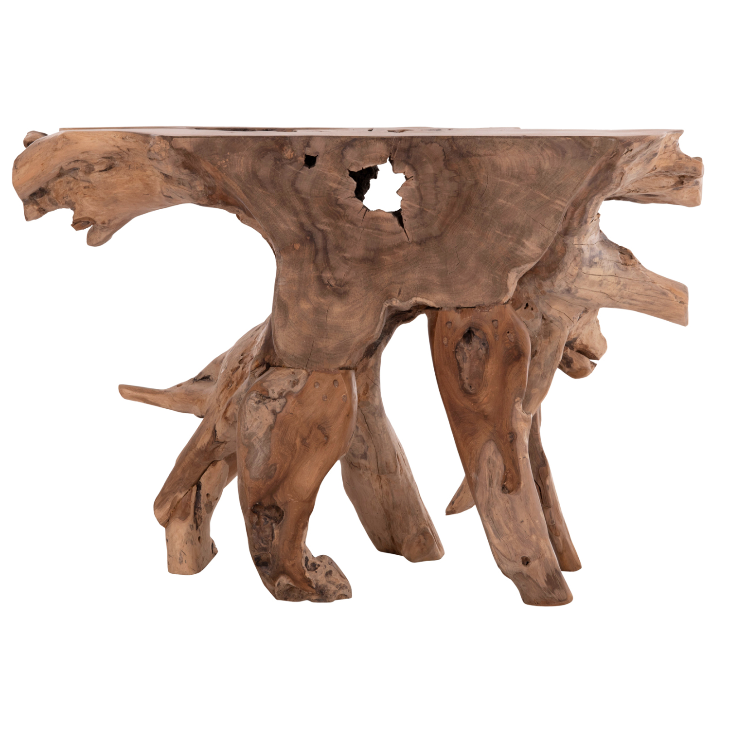 ΚΟΝΣΟΛΑ GRIMAL HM18298 ΞΥΛΟ ΤΕΑΚ (ΡΙΖΑ)--ΦΥΣΙΚΟ 125x46x80Υεκ. 6