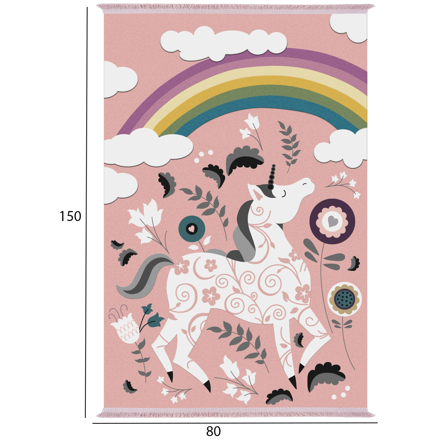 ΠΑΙΔΙΚΟ ΧΑΛΙ ΜΕ ΚΡΟΣΙΑ ΣΕΙΡΑ KIDDER HM7678.19 ΜΟΝΟΚΕΡΟΣ ΜΕ ΟΥΡΑΝΙΟ ΤΟΞΟ 80Χ150 εκ. 2