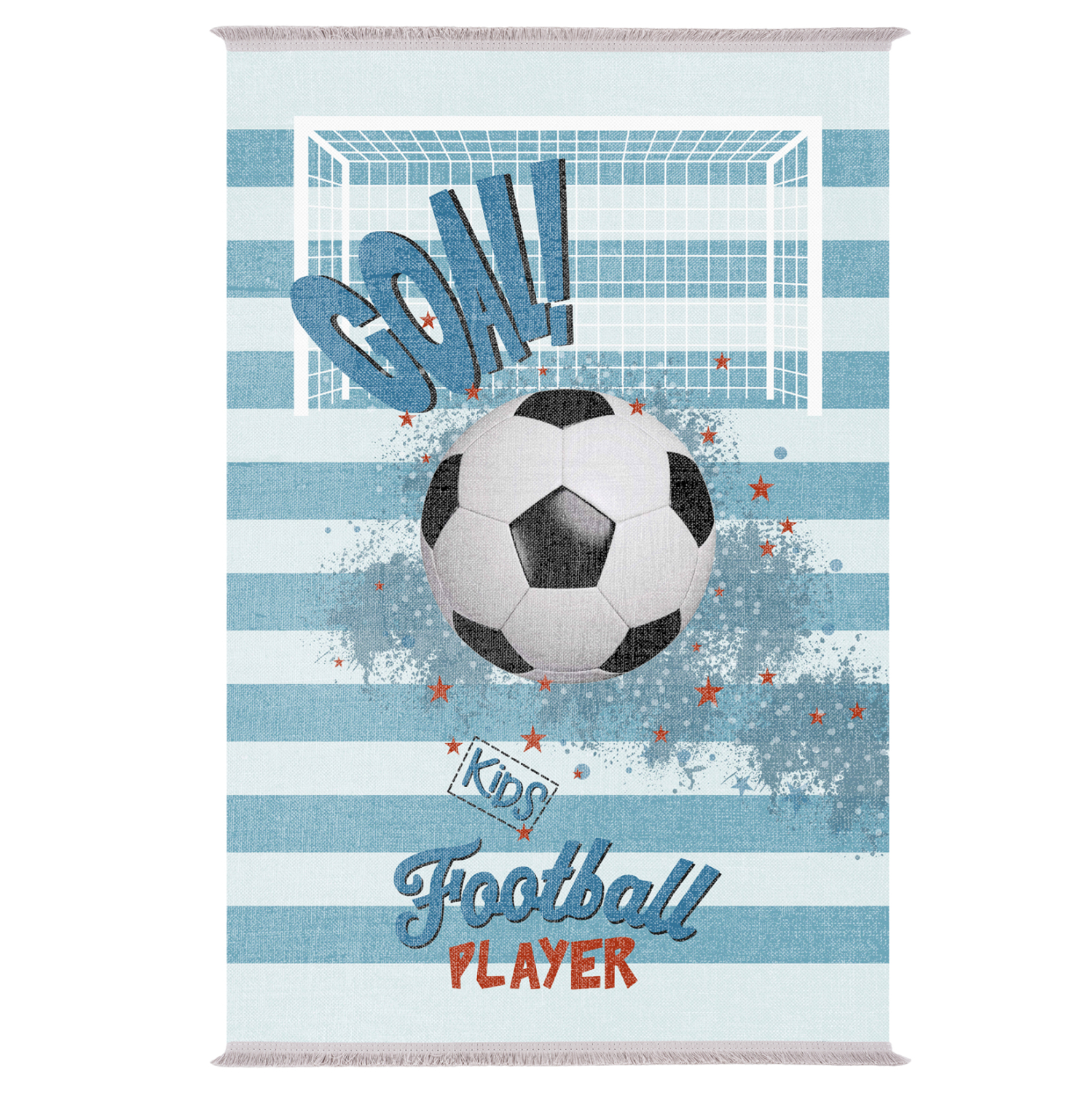 ΠΑΙΔΙΚΟ ΧΑΛΙ ΜΕ ΚΡΟΣΙΑ GOAL ΜΠΛΕ HM7679.21 120Χ180 εκ. 1