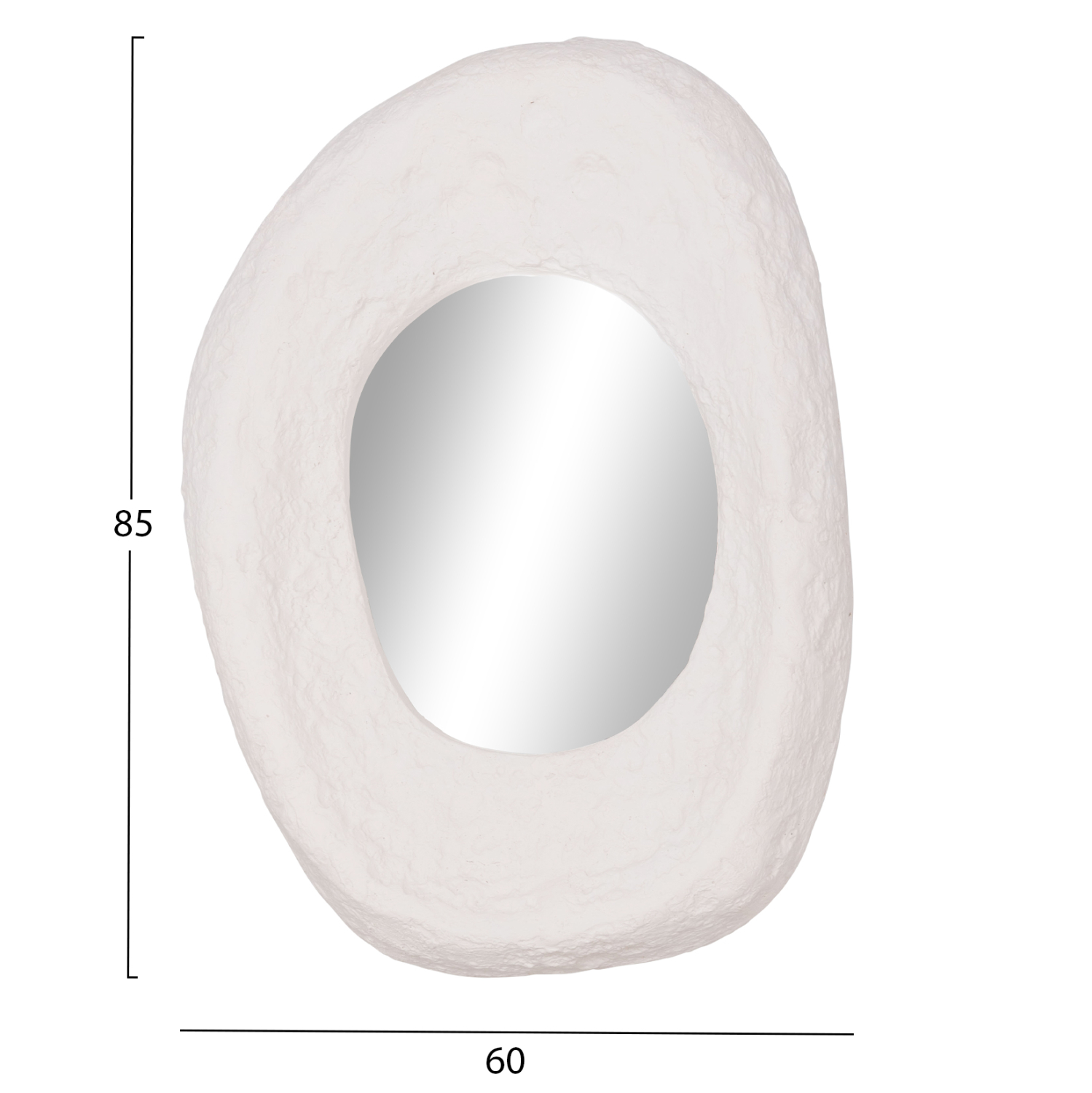 ΚΑΘΡΕΠΤΗΣ ΤΟΙΧΟΥ RIFFE HM4695.02 FIBER CEMENT ΛΕΥΚΟ 60x13x85Υεκ. 2