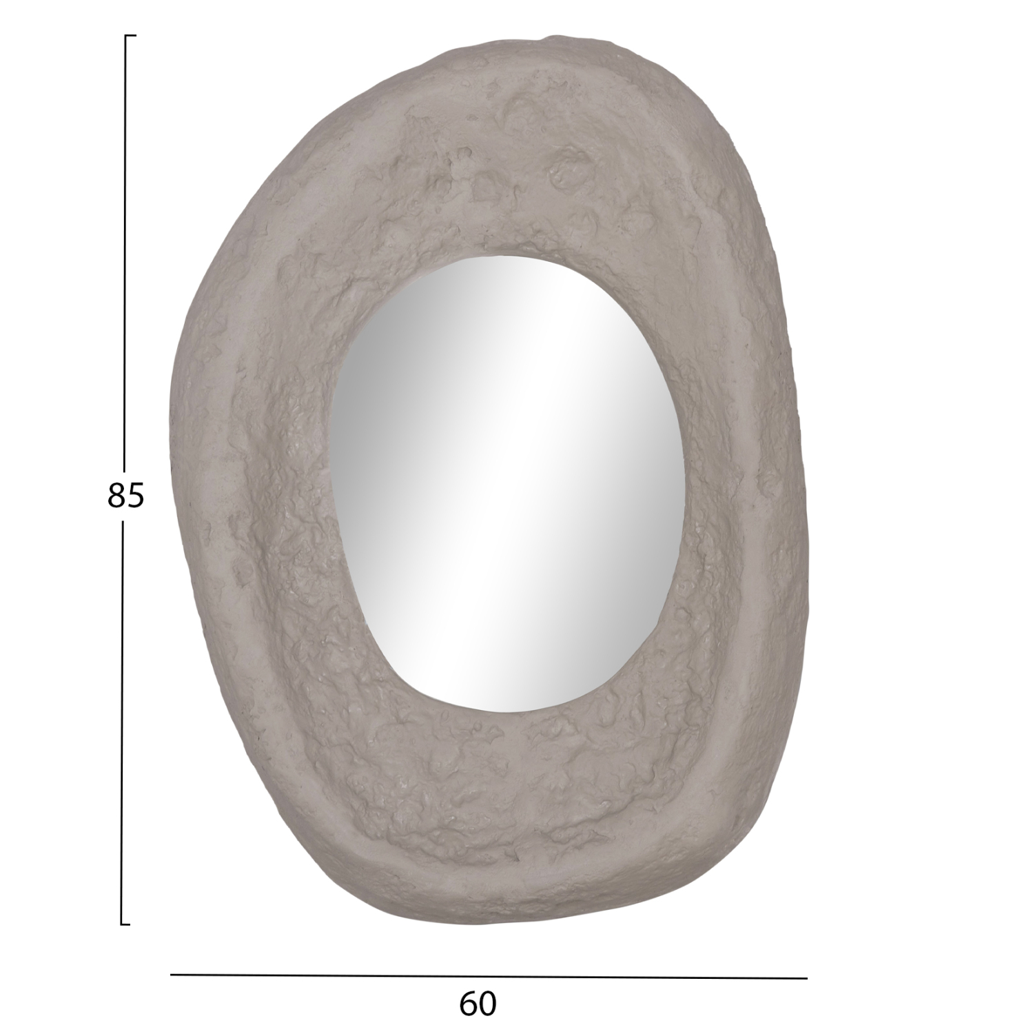 ΚΑΘΡΕΠΤΗΣ ΤΟΙΧΟΥ RIFFE HM4695.03 FIBER CEMENT ΓΚΡΙ 60x13x85Υεκ. 2