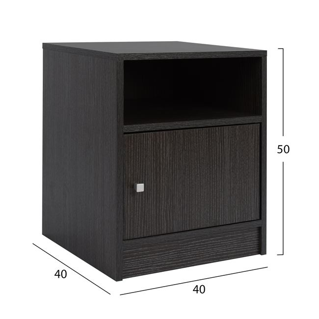ΚΟΜΟΔΙΝΟ ΜΕΛΑΜΙΝΗΣ MALORY HM2205.01 ZEBRANO 40x40x50 2