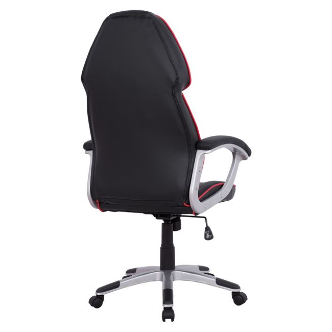 ΚΑΡΕΚΛΑ ΓΡΑΦΕΙΟΥ GAMING ARIS HM1007 BUCKET ΜΑΥΡΟ PU - ΚΟΚΚΙΝΗ ΡΙΓΑ 69x68x(119-127) εκ. 5