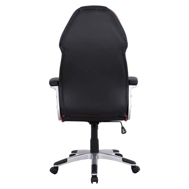 ΚΑΡΕΚΛΑ ΓΡΑΦΕΙΟΥ GAMING ARIS HM1007 BUCKET ΜΑΥΡΟ PU - ΚΟΚΚΙΝΗ ΡΙΓΑ 69x68x(119-127) εκ. 6