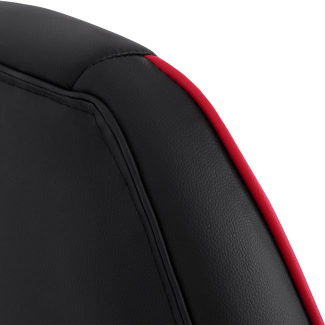 ΚΑΡΕΚΛΑ ΓΡΑΦΕΙΟΥ GAMING ARIS HM1007 BUCKET ΜΑΥΡΟ PU - ΚΟΚΚΙΝΗ ΡΙΓΑ 69x68x(119-127) εκ. 7