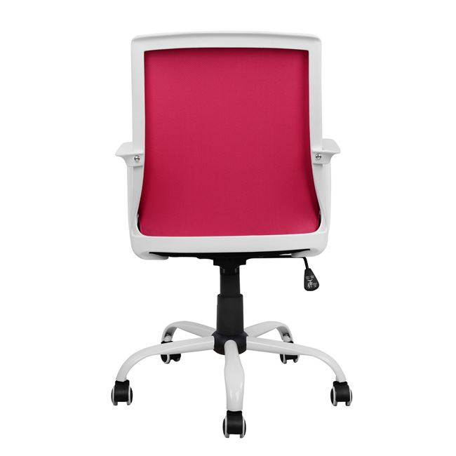 ΚΑΡΕΚΛΑ ΓΡΑΦΕΙΟΥ MALFOI HM1053.05 ΡΟΖ MESH &amp; ΠΟΔΙ ΜΕΤΑΛΛΙΚΟ 58x59x103 εκ. 6