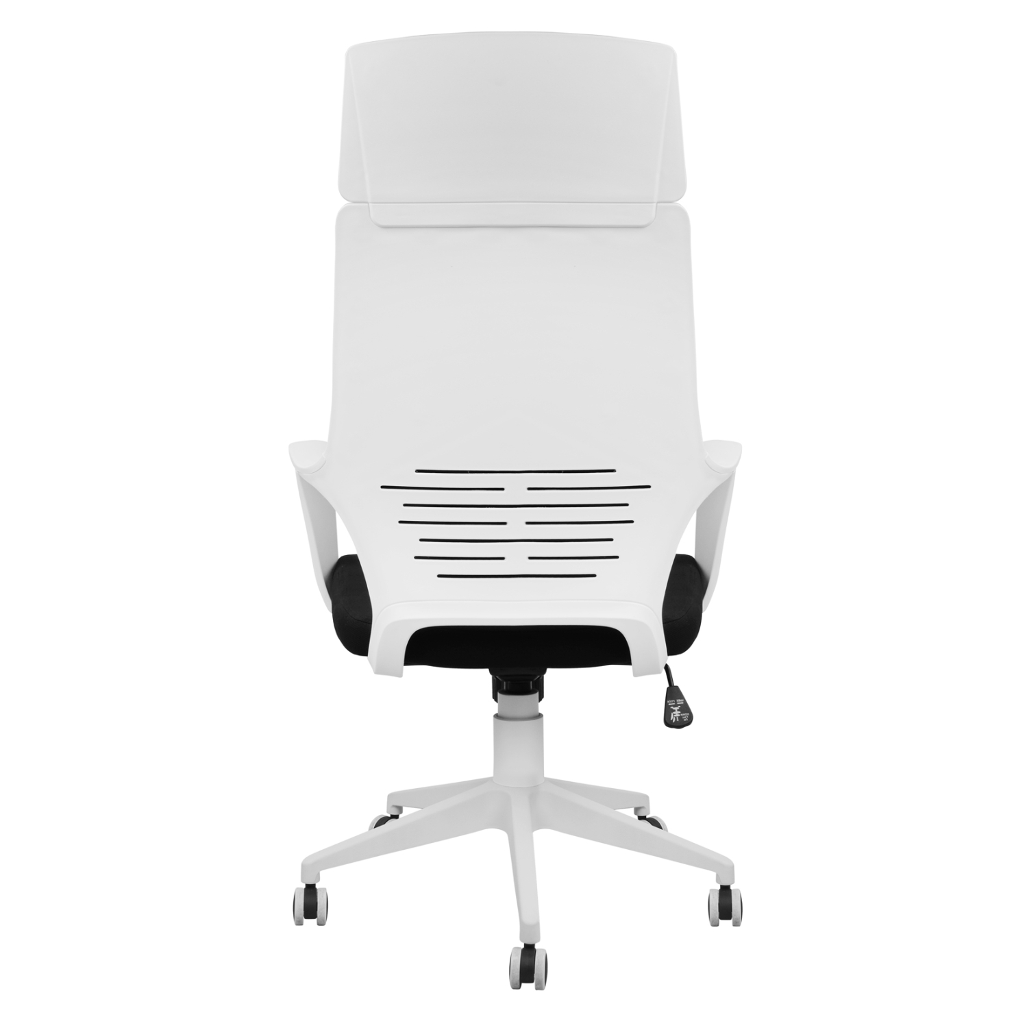 ΚΑΡΕΚΛΑ ΓΡΑΦΕΙΟΥ ANIVIA HM1054.01 ΜΑΥΡO &amp; ΠΟΔΙ ΛΕΥΚΟ 64x61x126 εκ. 5