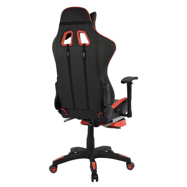 ΚΑΡΕΚΛΑ ΓΡΑΦΕΙΟΥ GAMING HM1063.01 SPEED ΜΑΥΡΟ ΚΟΚΚΙΝΟ &amp; ΥΠΟΠΟΔΙΟ 68 x 71,5 x 134 cm 6