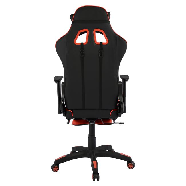 ΚΑΡΕΚΛΑ ΓΡΑΦΕΙΟΥ GAMING HM1063.01 SPEED ΜΑΥΡΟ ΚΟΚΚΙΝΟ &amp; ΥΠΟΠΟΔΙΟ 68 x 71,5 x 134 cm 7