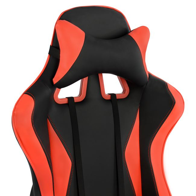 ΚΑΡΕΚΛΑ ΓΡΑΦΕΙΟΥ GAMING HM1063.01 SPEED ΜΑΥΡΟ ΚΟΚΚΙΝΟ &amp; ΥΠΟΠΟΔΙΟ 68 x 71,5 x 134 cm 8