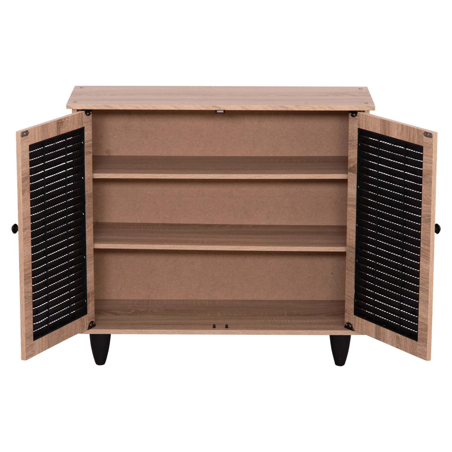 ΠΑΠΟΥΤΣΟΘΗΚΗ ΞΥΛΙΝΗ MCKENNA HM2266.02 ΣΕ ΧΡΩΜΑ SONAMA-ΜΑΥΡΟ 77x30x69Υεκ. 5