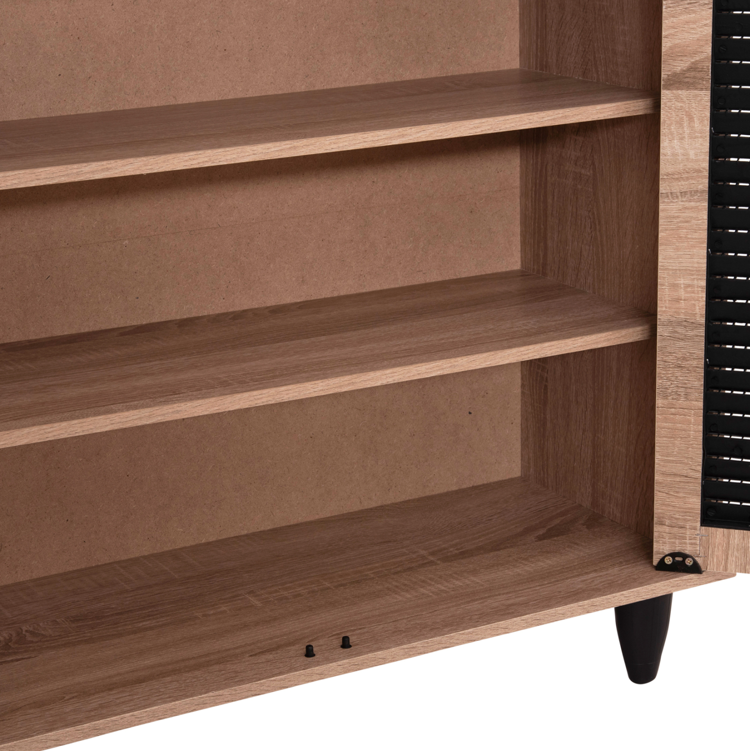 ΠΑΠΟΥΤΣΟΘΗΚΗ ΞΥΛΙΝΗ MCKENNA HM2266.02 ΣΕ ΧΡΩΜΑ SONAMA-ΜΑΥΡΟ 77x30x69Υεκ. 6