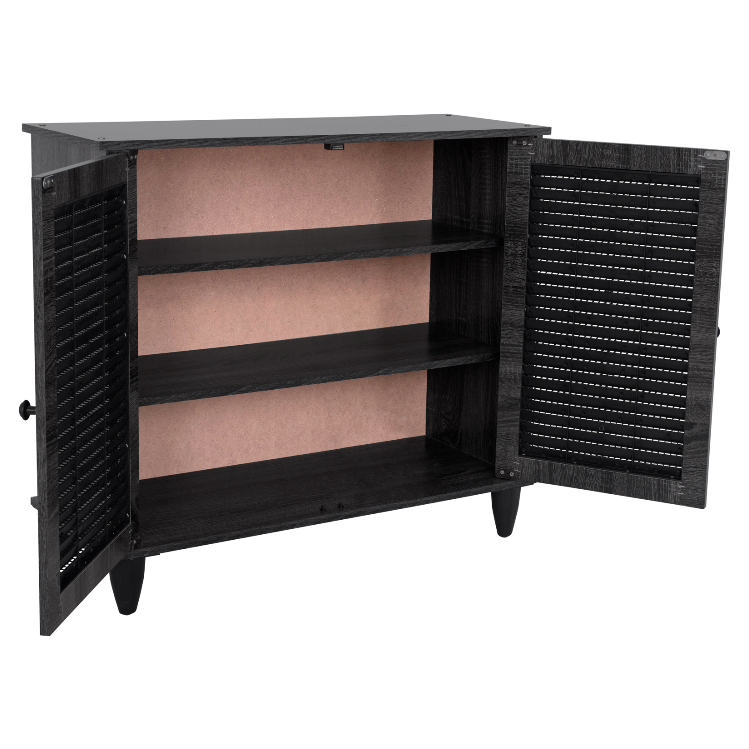 ΠΑΠΟΥΤΣΟΘΗΚΗ ΞΥΛΙΝΗ MCKENNA HM2266.01 ΣΕ ΑΝΘΡΑΚΙ ΧΡΩΜΑ 76,5X30X68,5 5