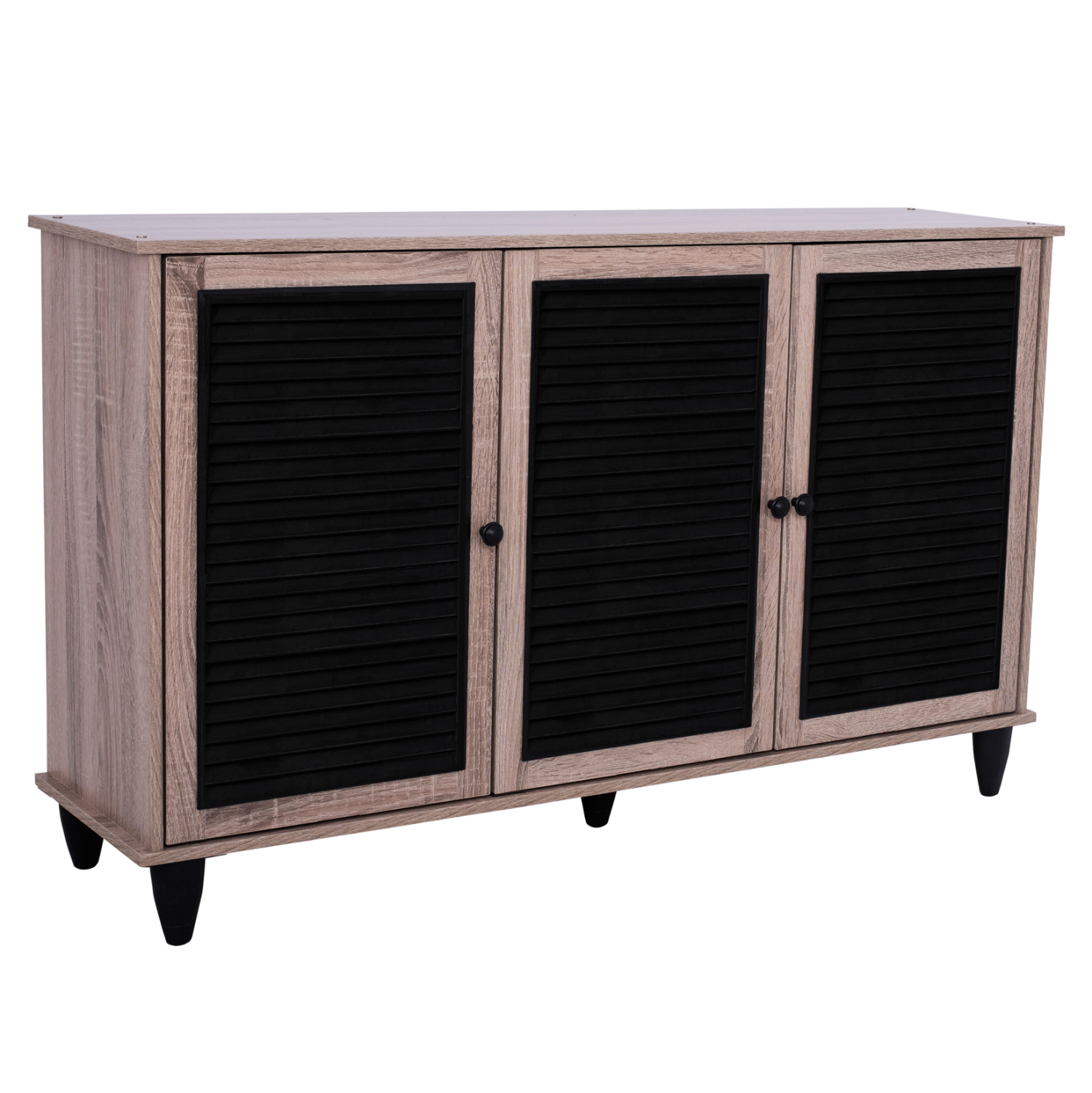 ΠΑΠΟΥΤΣΟΘΗΚΗ-ΝΤΟΥΛΑΠΙ MCKENNA 3ΠΟΡΤΕΣ HM2267.02 SONAMA-ΜΑΥΡΟ 112x30x68,5Υ εκ. 1